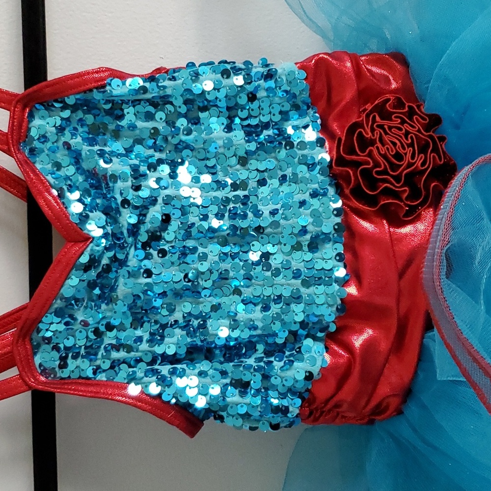 Weissman Red and Blue Kids Dance Costume - Picture 2 of 12